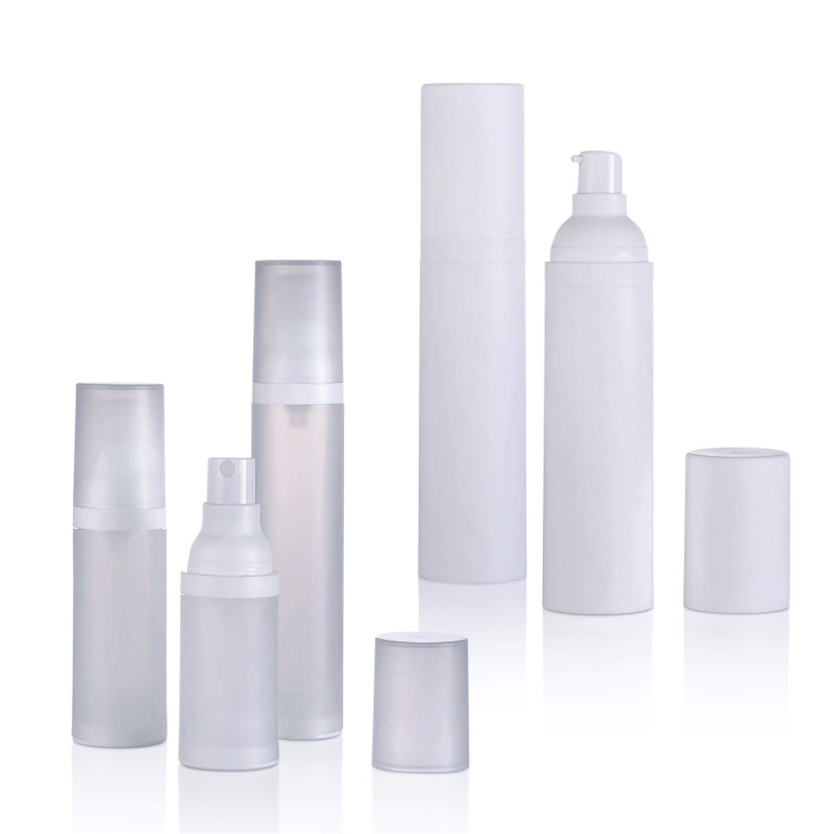 15ml 20ml 30ml 50ml 80ml Frosted Desktop Botol Airless PP Emulsion Botol Semburan Mist Botol L13