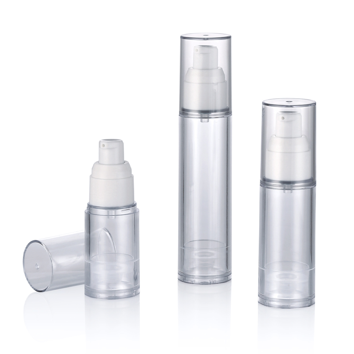 15ml 30ml 50ml Botol Pump Airless Custom Botol Botol Semburan Vacuum Custom Custom dengan semburan halus l01-1