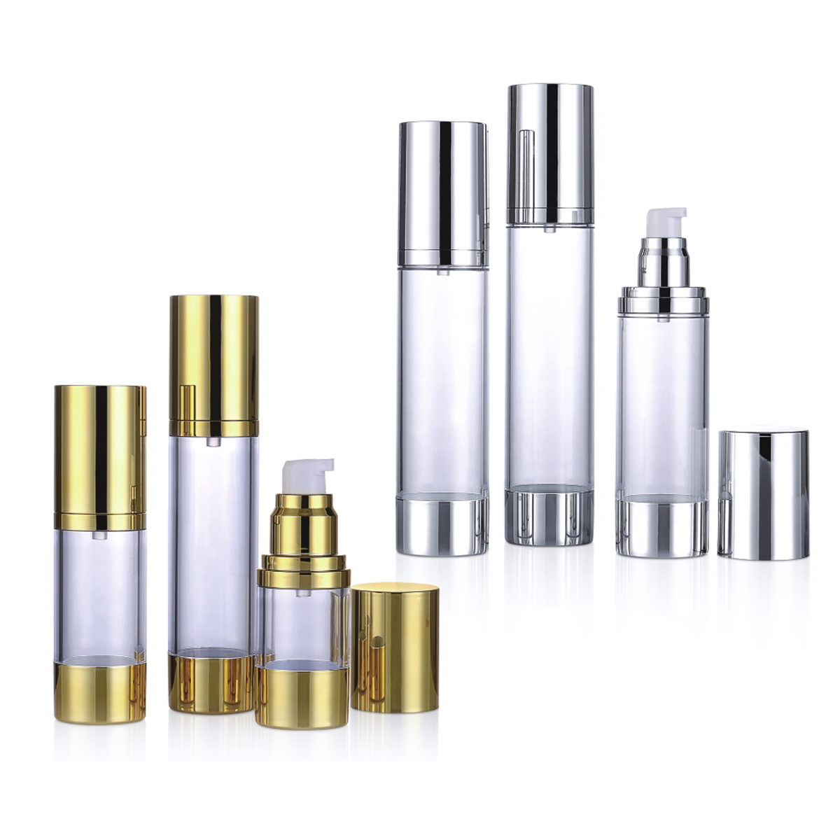 15ml 30ml 50ml 80ml 100 ml 120ml Label Custom Lose Essential Oil Pump Mist Pembungkusan Kosmetik Botol Airless L04