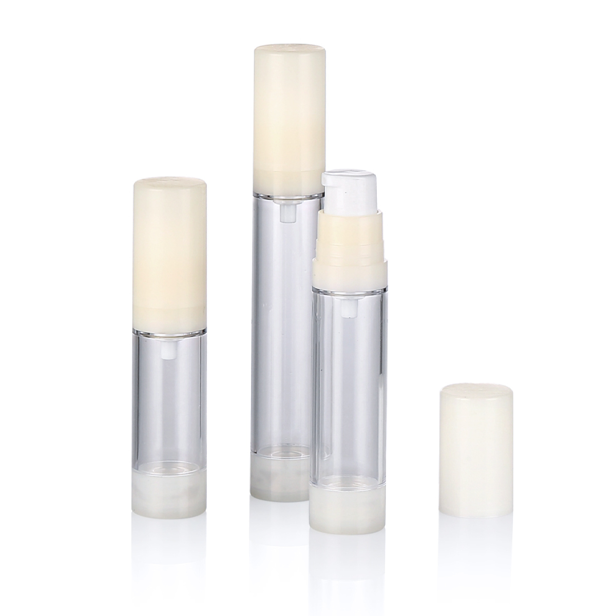 5ml 10ml 15ml 15ml Plastik Kosmetik Putih Tanpa Semburan Mists Plastik Botol Plastik L04
