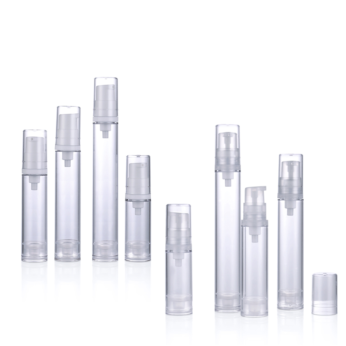5ml 10ml 12ml 15ml silinder pp telus pam udara tanpa botol botol kabut kosmetik botol botol vakum l12