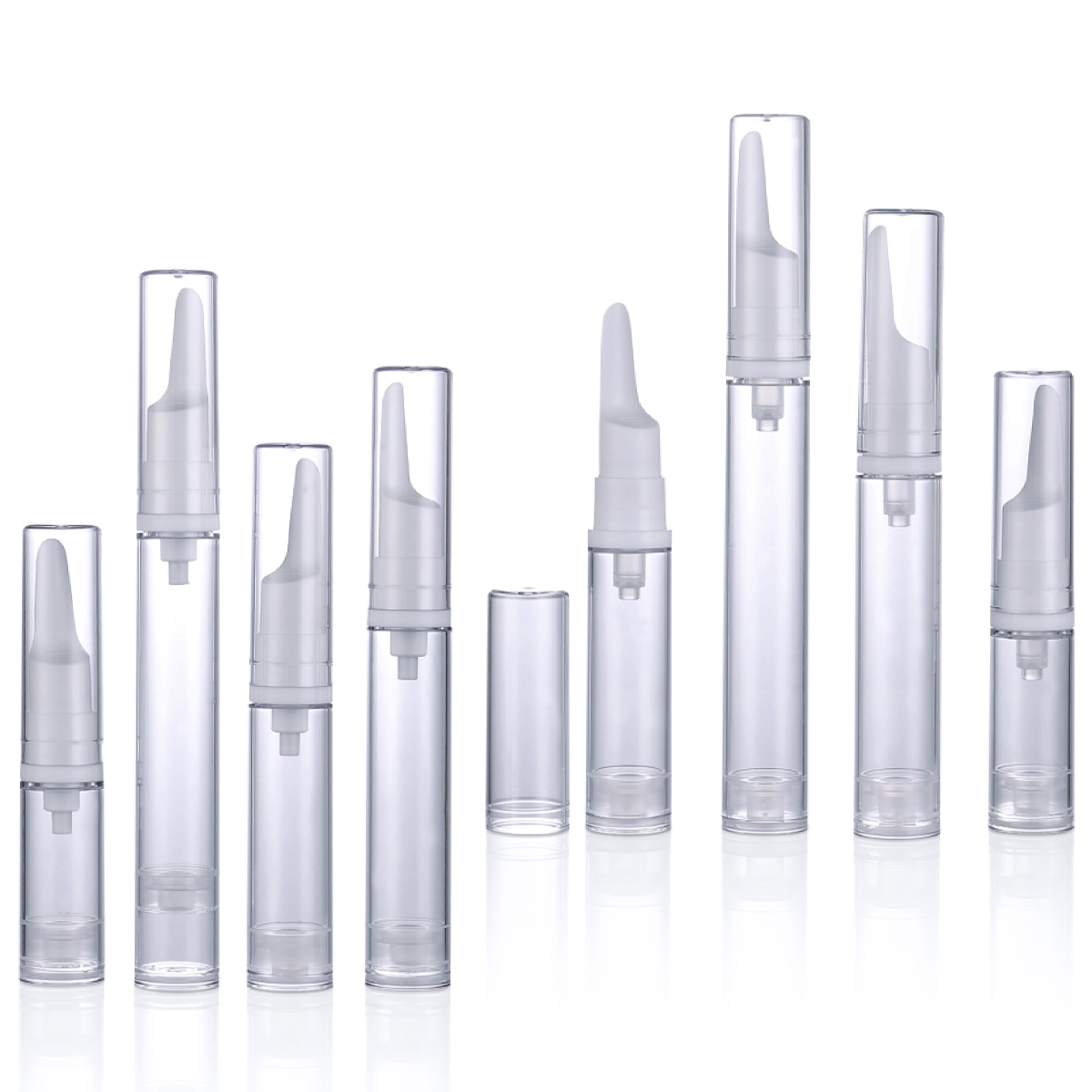 5ml 10ml 12ml 15ml silinder putih/telus pam tanpa tabung botol losyen kosmetik krim mata tanpa udara y01