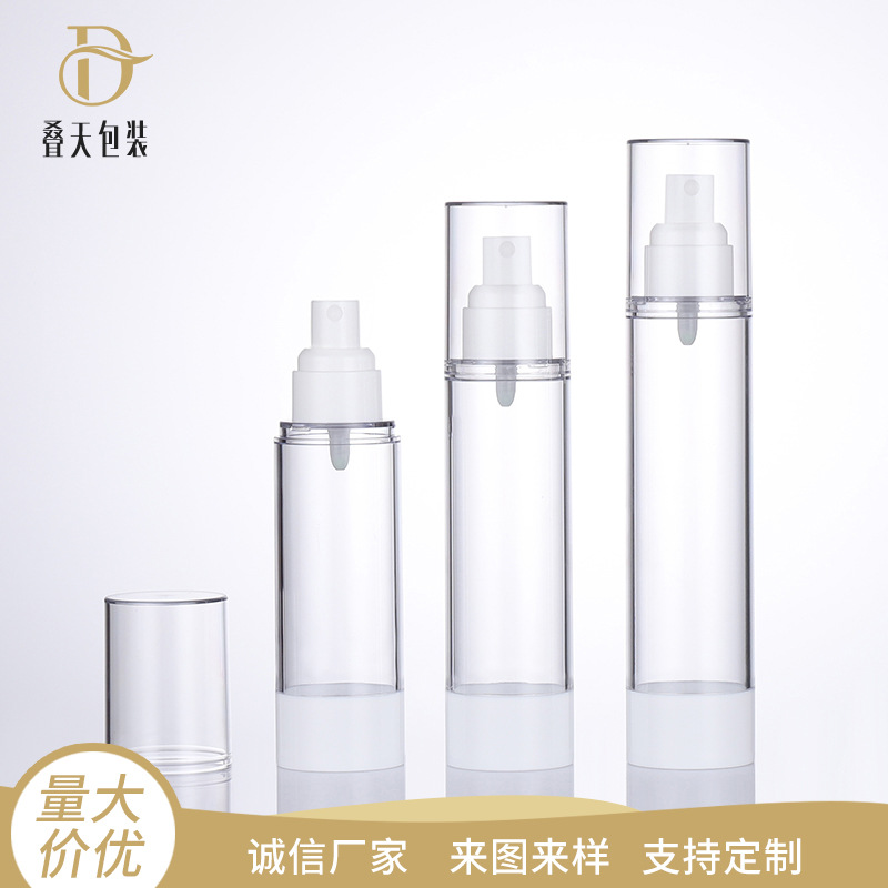 80ml 100ml 120ml kosmetik Subpackage botol vakum solek air semburan botol disinfektan botol vakum