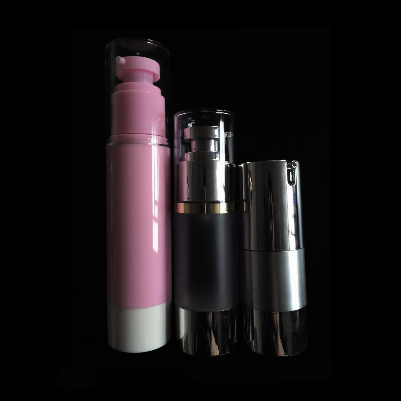 Pakej Kosmetik 33mm 15 30 50 ml Tekan Jenis Lotion Vakum Botol BB Krim Essence Pelembap Serbuk