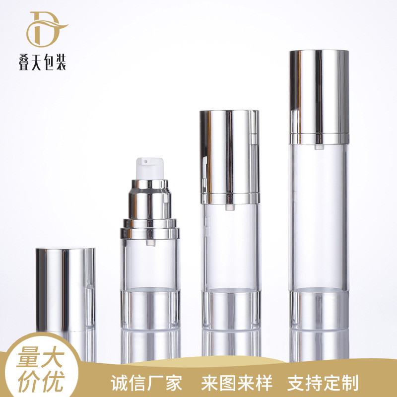 15ml 30ml 50ml Lotion Vacuum Plastik Botol Kosmetik Saman Perjalanan Sub Botol Botol Essence